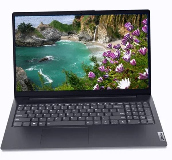 Lenovo Ноутбук 15", Intel Celeron N4500, RAM 8 ГБ, SSD 256 ГБ, Intel UHD Graphics, Windows Pro, черный, Русская раскладка