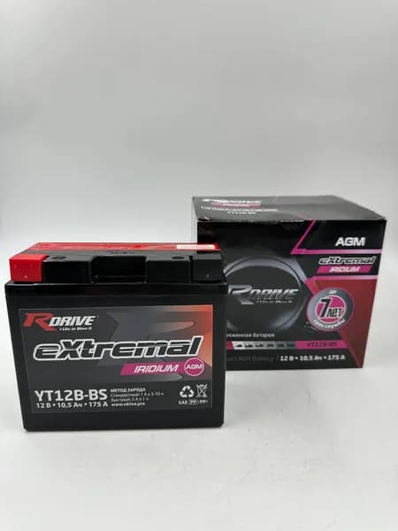 Аккумулятор RDRIVE eXtremal Iridium YT12B-BS