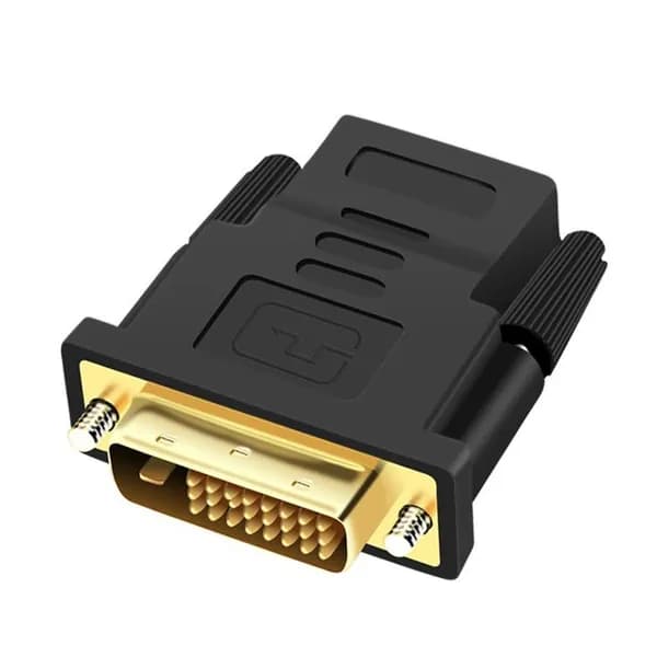 Переходник HDMI - DVI (24+1) двунаправленный, адаптер DVI-D папа на HDMI мама для монитора и ПК, Full HD