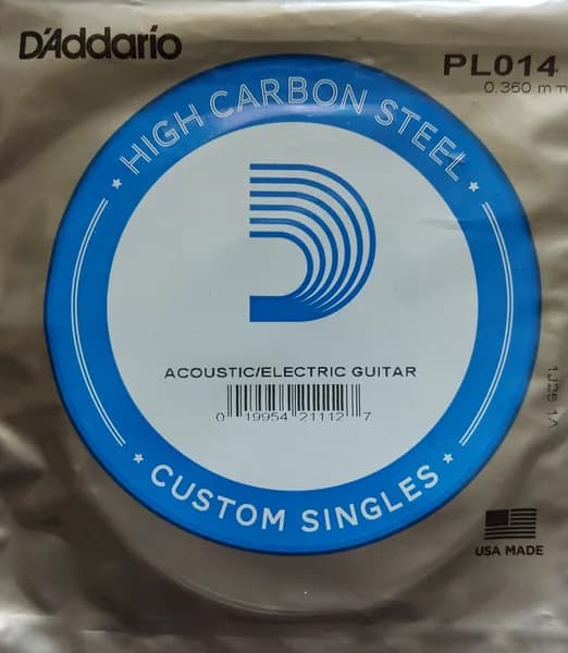 Отдельная струна без обмотки №14 D'Addario PL014 Plain Steel
