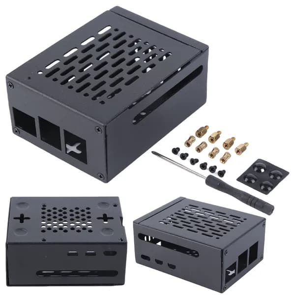 Компьютерный корпус Металлический корпус для Raspberry Pi 5, серый (JF1SP5ZL5YG9JU5OP2PE2-T4JRNI1AHE)