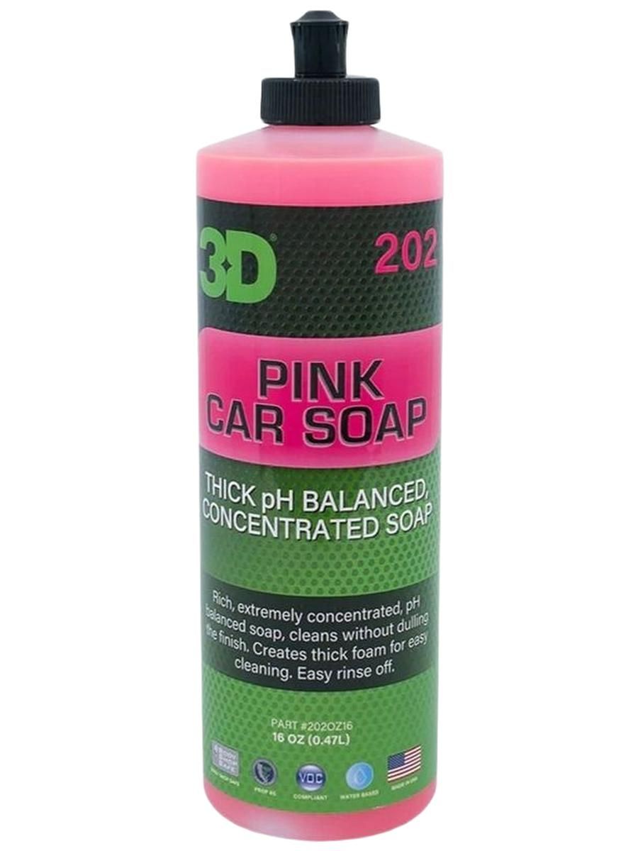 Автошампунь активная пена Pink Car Soap 16oz (470мл)