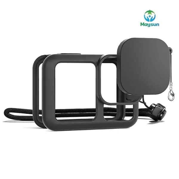Силиконовый чехол для экшн-камеры GoPro 13 с защитной крышкой объектива