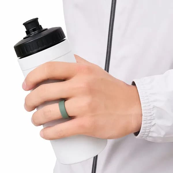 Мягкий силиконовый чехол для кольца Oura Ring 5, цвет: светло-зелёный, размер M