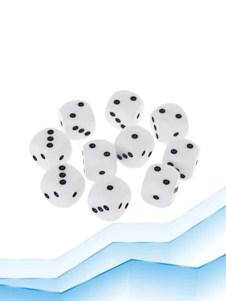Кубики D3, 16 мм, 10 шт., Мульти