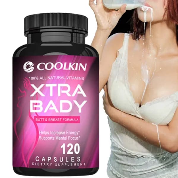 Coolkin Xtra Body способствует увеличению груди и ягодиц благодаря натуральным ингредиентам. 120 капсул