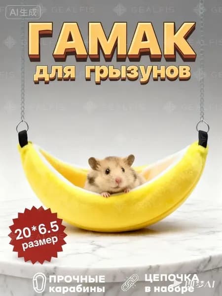 Гамак домик для крыс грызунов банан 20 см