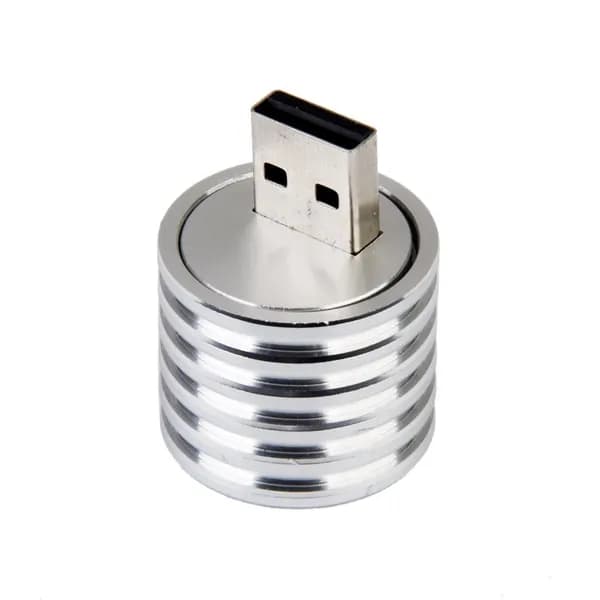 Алюминиевый 3W USB светодиодный светильник с гнездом для прожектора фонарик белого света