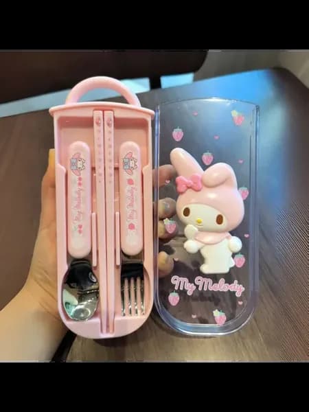 Набор столовых приборов My Melody розовый
