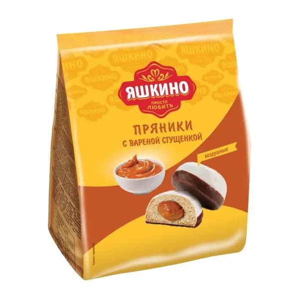 Пряники с вареной сгущенкой Яшкино 350г