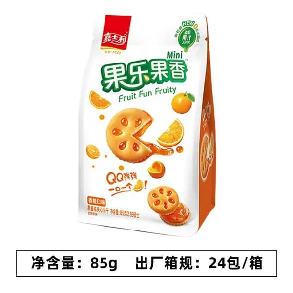 Мини-печенье Jia Shi Li - со вкусом апельсина - 1