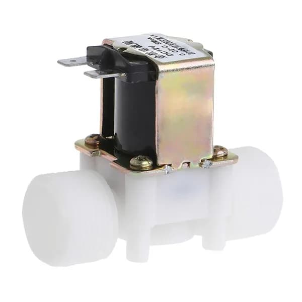 Электромагнитный клапан 3/4" 12В DC N/C, Белый