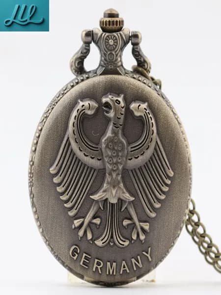 Карманные часы с орлом Replica Antique Flip (винтажные, в стиле ретро, подарок из Германии)