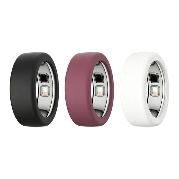 Чехол силиконовый для кольца Oura Ring 5, 3 шт., размер S, белый/бордовый/чёрный