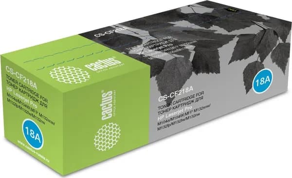 Картридж лазерный Cactus CS-CF218A для HP LJ M104/ M132 черный (1400 стр)