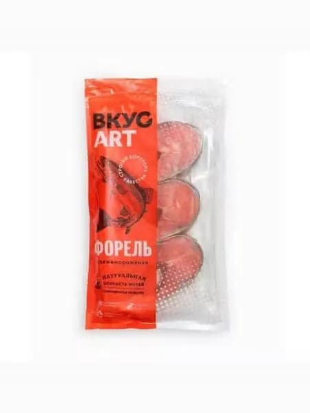 Форель ВкусАрт замороженная с кожей стейк 500 г