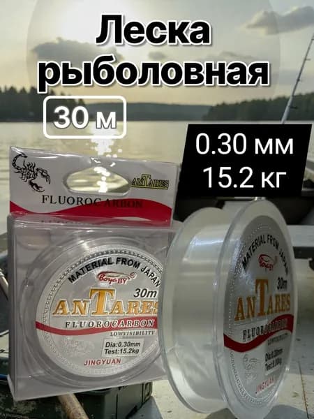 BoyaBY Монофильная леска для рыбалки, размотка: 30 м, толщина: 0.3 мм