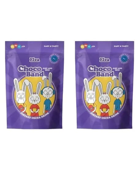 Быстрорастворимый какао-напиток с витаминами и кальцием ELZA Choco Band (Венгрия) 200 гр. х 2 шт.