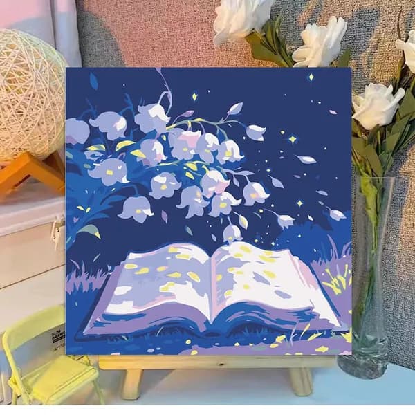 Картина по номерам, 20x20 CM, животные, пейзаж, подарок