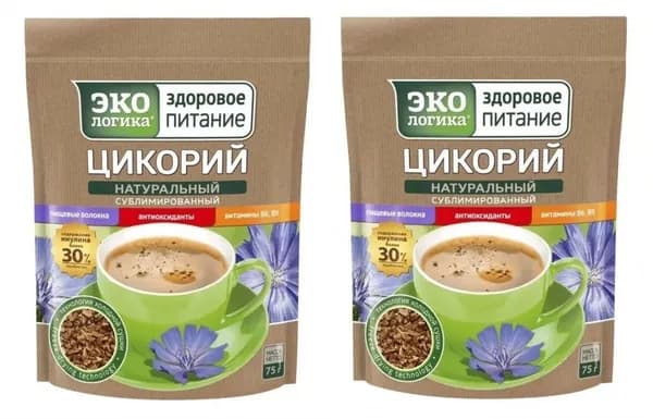Экологика Цикорий, 75 гр, 2 упаковки