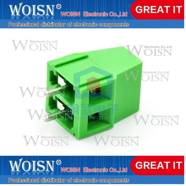 1шт Screw type PCB terminal block KF128-2P 3P terminal block 5.08mm can be spliced with tin plated copper feet Тип опции доставки: KF128-2P