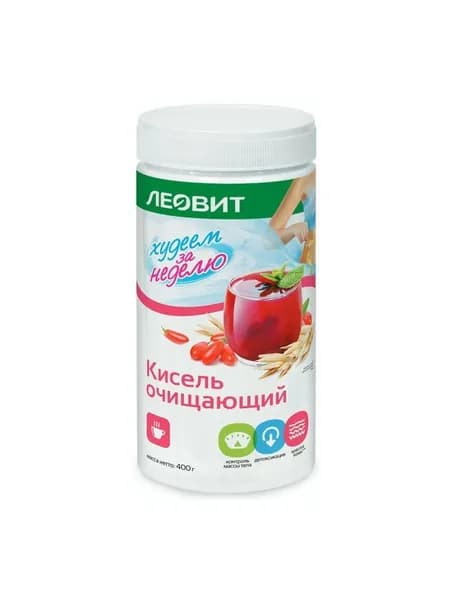 Кисель очищающий леовит банка, 400 г
