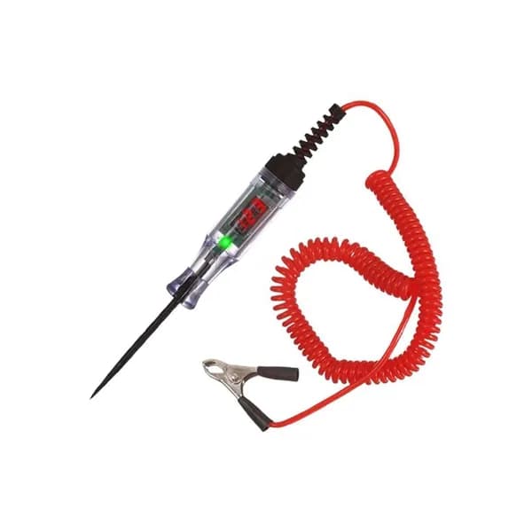 Цифровой тестер для авто 12V/24V/70V, LED-индикатор, проверка предохранителей и цепи, универсальный