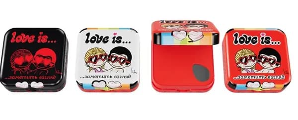 Освежающие конфеты Love is в форме сердца со вкусом Лимона 20 гр