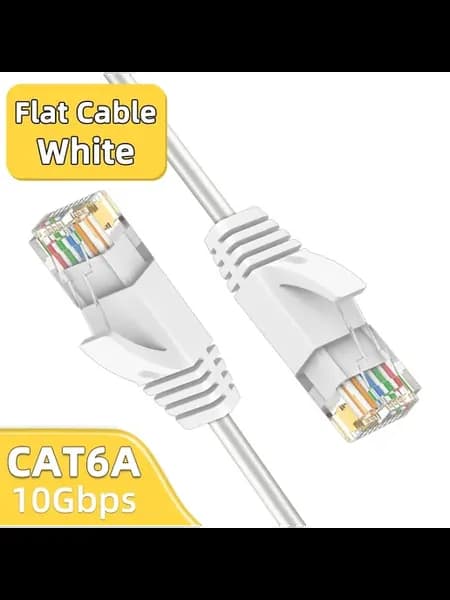 Ethernet-кабель Cat6A 10 Гбит с Slim Cable-White, 30m