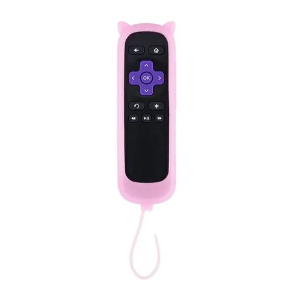 1 шт Силиконовый чехол для пульта TCL Roku2, светящийся, противоударный - светящийся розовый
