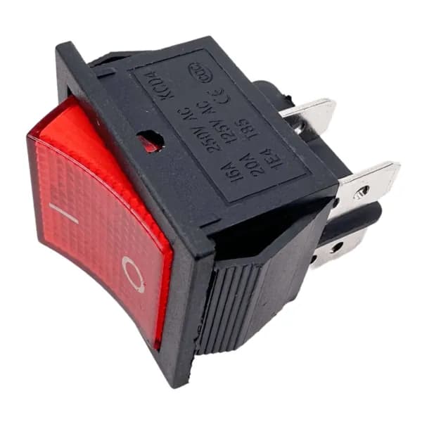 Выключатель Thermex одноклавишный 26*31мм, 16А, 250V, 2 положения, 66449