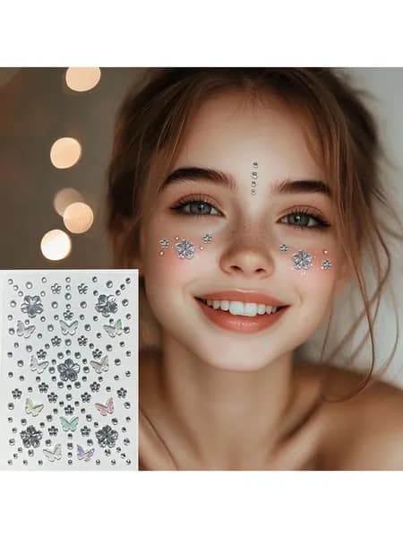 Клейкая наклейка для лица