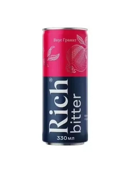 Газированный напиток Rich bitter гранат 330 мл