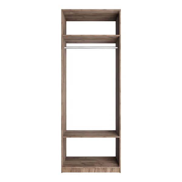 Гардеробная система: Корпус штанга/полки, 80x51x220 см. Крафт табачный