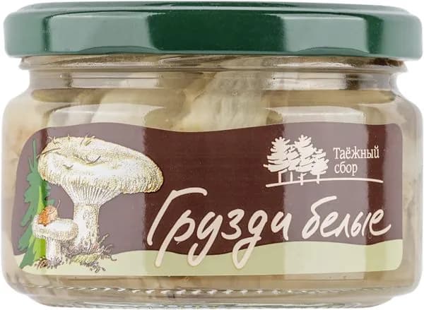 Грузди соленые Кедровый бор белые Тайга-Продукт с/б, 250 г