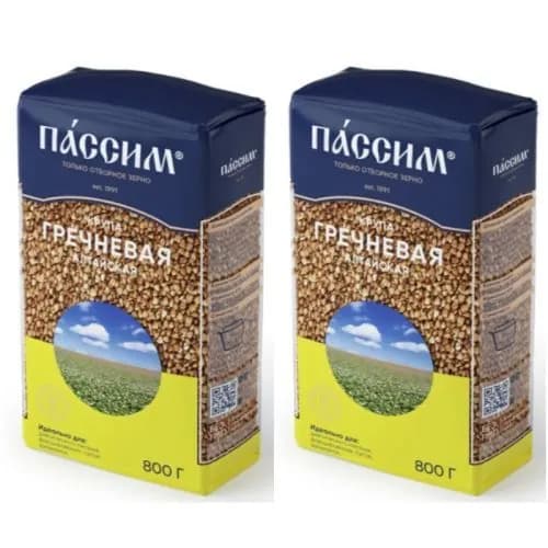 Пассим Гречка ядрица Экстра, Алтайская, 800г, 2шт