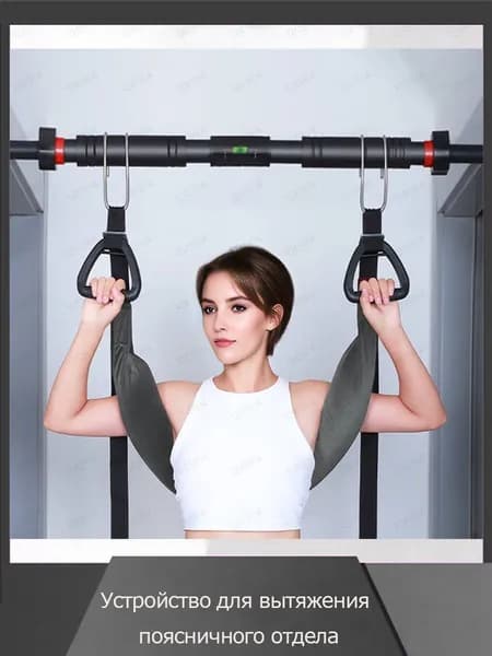 Тренажер растяжки Устройство для вытяжения поясничного отдела_Lumbar traction device-silver gray