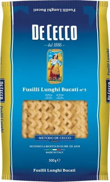 Макароны De Cecco Фусилли Лунги Букати 500г