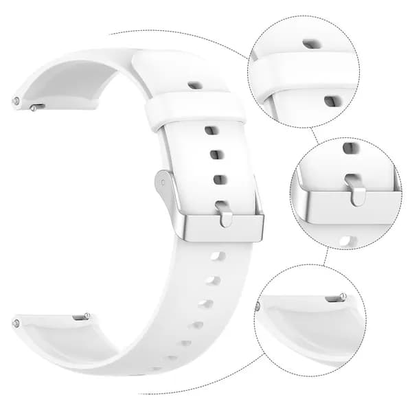 Силиконовый ремешок для CMF Watch Pro2, белый, регулируемый
