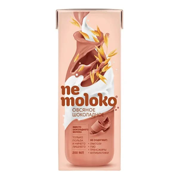 Напиток овсяный детский Nemoloko шоколадный 3,2% с 3 лет 200 мл
