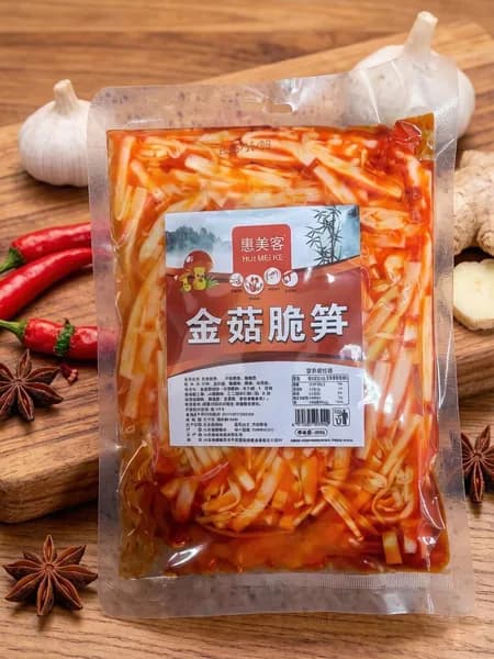 Эноки и хрустящие бамбуковые побеги, 450 г