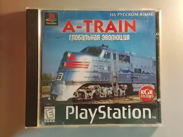 Диск с игрой для PlayStation 1: A-TRAIN Глобальная Эволюция (PS1, Русская версия)
