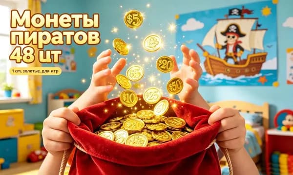 48 Штук Монет, Пластиковые Игрушки, Для Охоты За Сокровищами