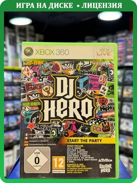 Игра Dj Hero (Xbox 360) (Disk Only) (Box)
