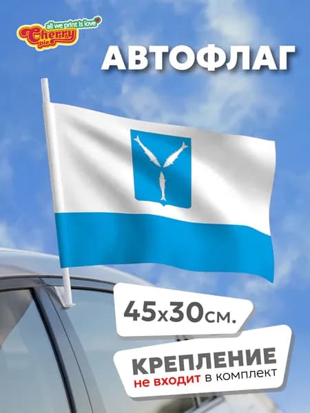 Флаг 45x30 Саратов (Саратовская область)