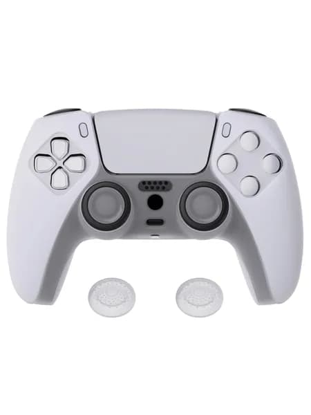 PlayVital Pure Series противоскользящий силиконовый чехол для геймпада PS5, мягкий корпус с накладками на стики для комфортной игры