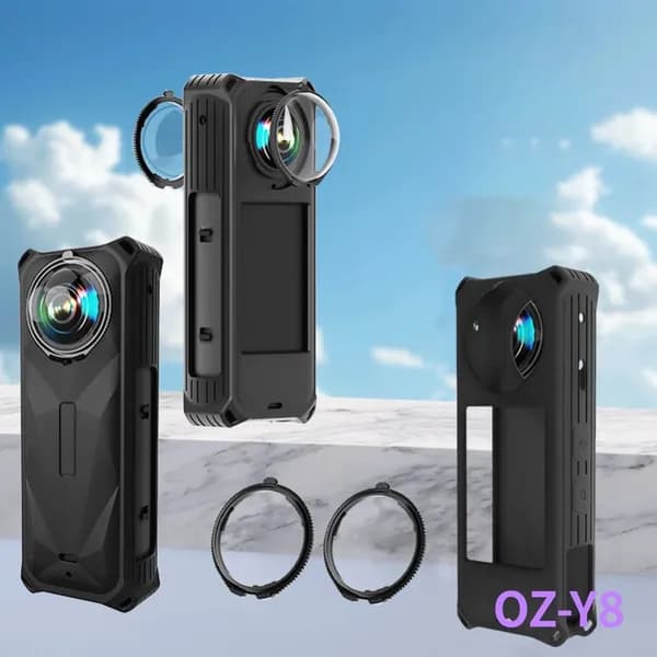 Силиконовый чехол для экшн-камеры Insta360 X5 чёрный противоударный