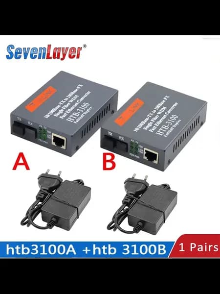 Волоконно-оптический медиа конвертер HTB-3100 20к