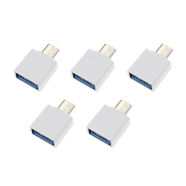 USB-адаптер в разъём Type-C, Белый - Микроинтерфейс
