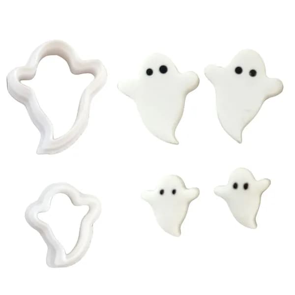 1 набор мягких керамических форм для сережек серии Halloween Ghost-1